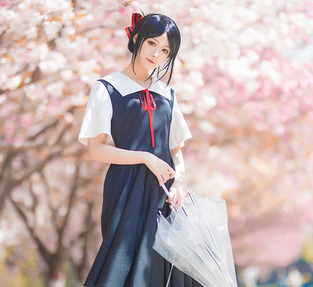 輝夜大小姐想讓我告白cos服四宮輝夜藤原千花女水手服