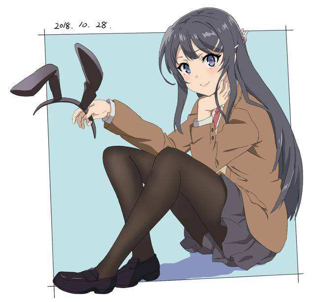 女主櫻島麻衣奶奶灰cos假發