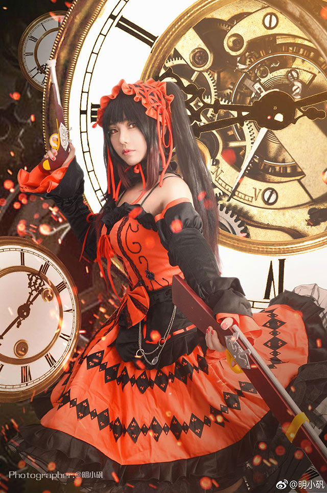約會大作戰(zhàn)時崎狂三靈裝cosplay照片正片