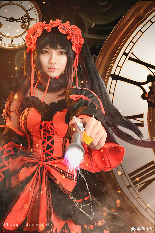 約會大作戰(zhàn)時崎狂三靈裝cosplay照片正片
