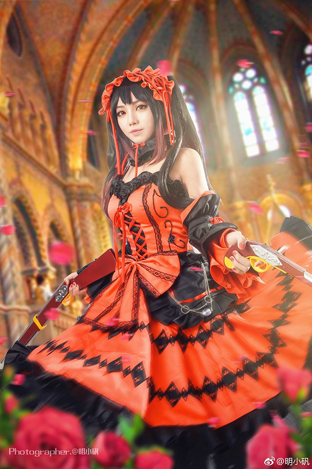 約會大作戰(zhàn)時崎狂三靈裝cosplay照片正片