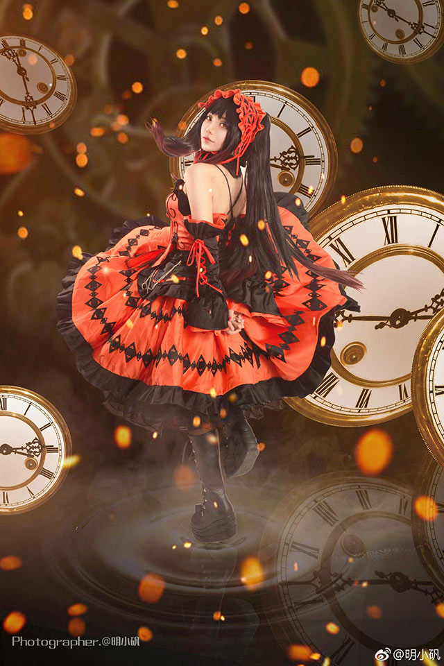 約會大作戰(zhàn)時崎狂三靈裝cosplay照片正片