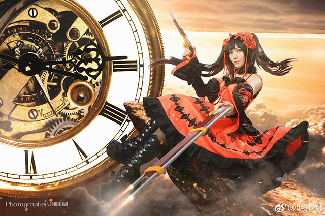 約會大作戰(zhàn)時崎狂三靈裝cosplay照片正片