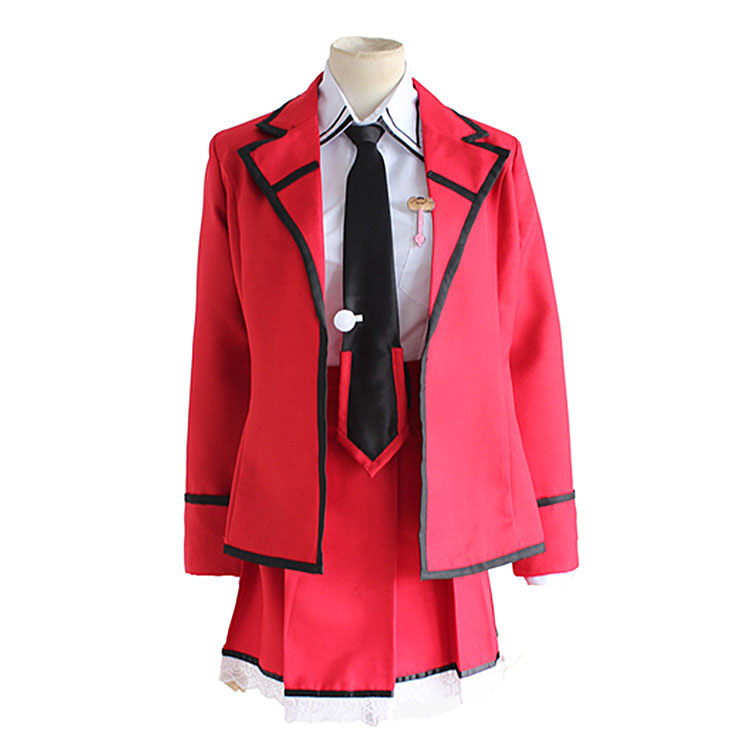 五河琴里cos日常校服紅色制服裝