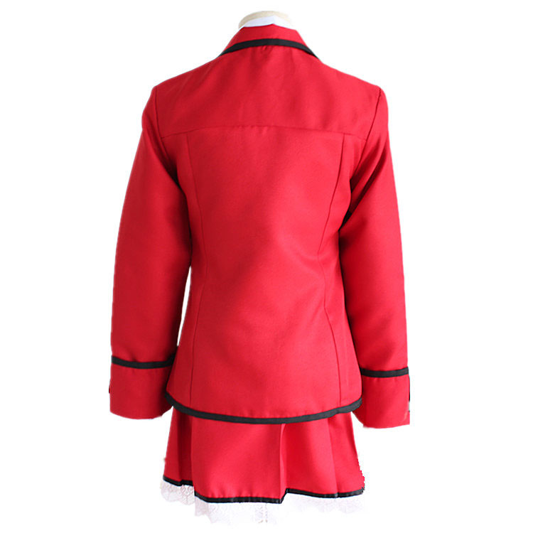 五河琴里cos日常校服紅色制服裝